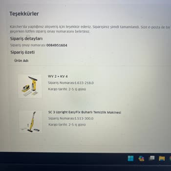 Karcher Parama El Koydu!