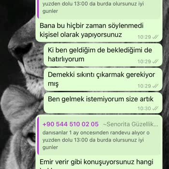 Senorita Güzellik Merkezi Zeytinburnu Çalışanda Üslup Sorunu