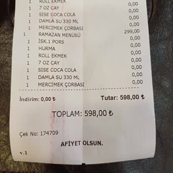 HD İskender İftar Hesabi Önden Alıyorlar