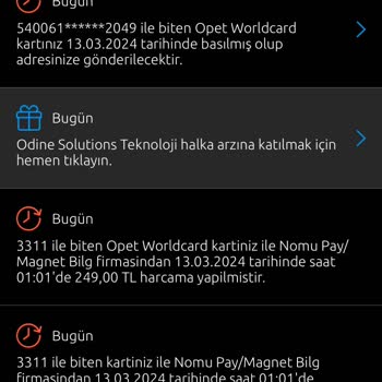 NomuPay Gece1 Haberim Olmadan Para Çekilmiş