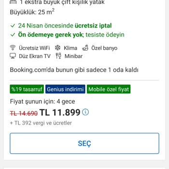 Booking.com Yaptığı Fazla Para Çekmesi