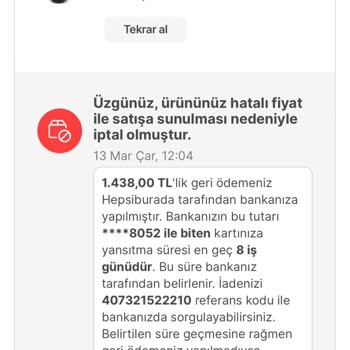 Hepsiburada Satın Aldığım Ürünümü İstiyorum