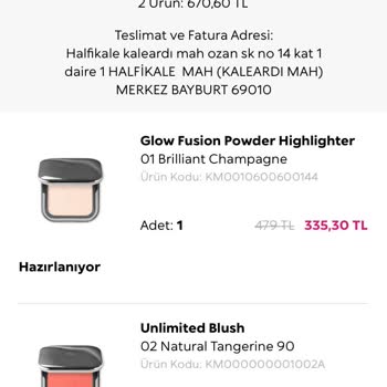 Kiko Milano Kiko Alışverişim 5 Gündür Kargoya Verilmiyor