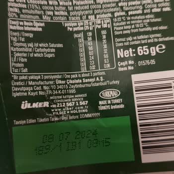 Ülker Rengi Ve Tadı Bozuk Çikolata