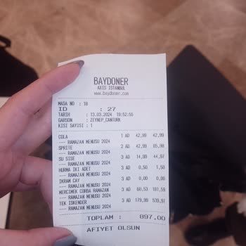 Baydöner İftar Menüsü Karmaşası Ve Haksız Ücret Talebi