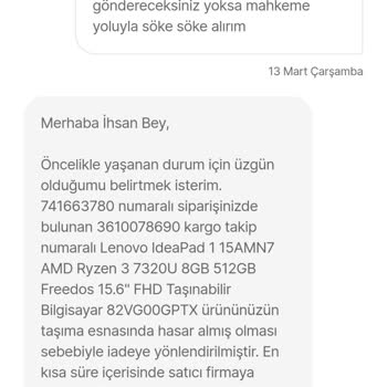 Hepsiburada Satın Aldığım Laptop Kargoda İptal Edildi