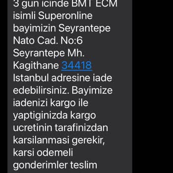 Superonline Abonelik İptalinden Sonra Modemin İadesini İstemesi