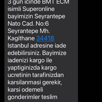 Superonline Abonelik İptalinden Sonra Modemin İadesini İstemesi