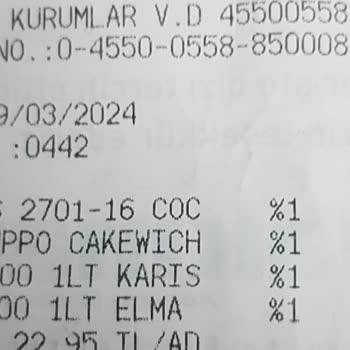 Tamek Bozuk Ürün (Meyve Suyu)