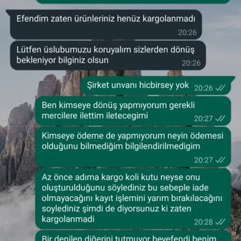 sevimilepaketleme (Instagram) Resmi Dayanaksız Ödeme Talep Etme