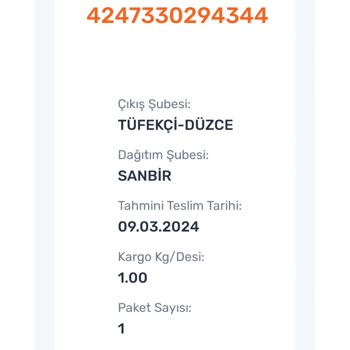 Aras Kargo Kargomu Çok Beğenmiş Getirmiyor