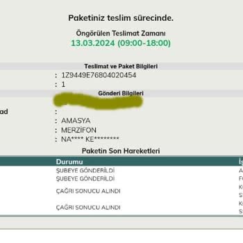 UPS Türkiye Teslimatta Gecikiyor. Bilgilendirmeleri De Geç Ve Yanlış.