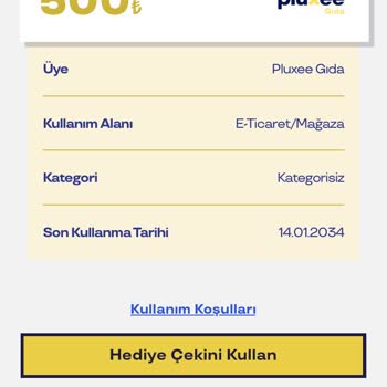 Pluxee Hediye Çeki Değiştirme