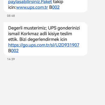 UPS Türkiye Kargom Tanımadığım Kişiye Teslim Edilmiş. Ulaşamıyorum