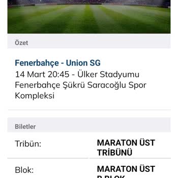 Fenerium 14.03.2024 Fenerbahçe Maçı İçin Tribün Değişikliği Yapmak İstiyorum