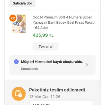 Hepsiburada E-bebek Firması 3 Haftadır Beklediğim Siparişi İptal Etmiş