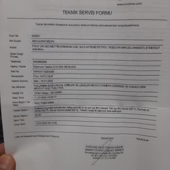 Elephone E10 Tamir İçin İstenen Fahiş Rakamlar.