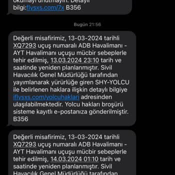 Sunexpress İzmir-Antalya Uçuş Gecikmesi Ve Bilgi Eksikliği