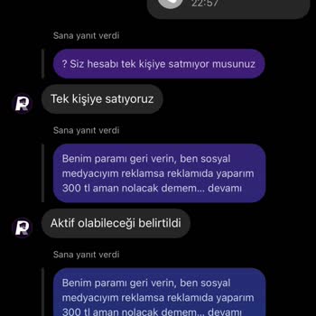 Riot Satış Dan Ürün Aldım