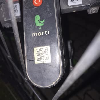 Otomatik Kapıya Martı Bağlanmış