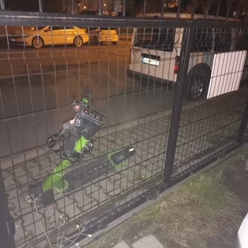 Otomatik Kapıya Martı Bağlanmış