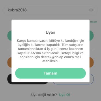 Dolap Şikayet Destek Lütfen