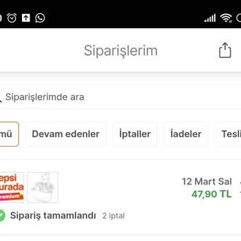 Hepsiburada İndirimli Ürün İptali