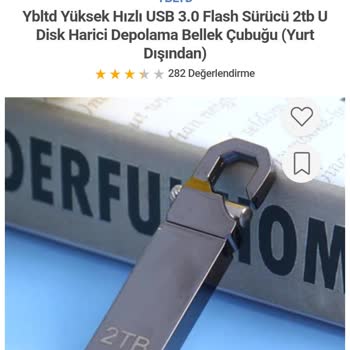 Hepsiburada.com'da Sahte TB Flash Bellek Satıyor