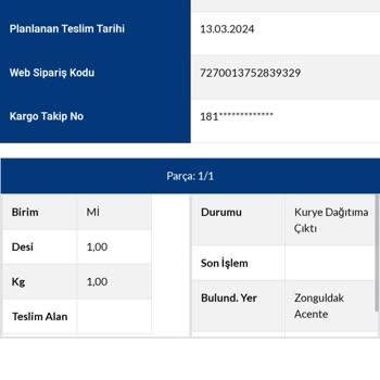 Sürat Kargo Ürün Teslimat Sorunu