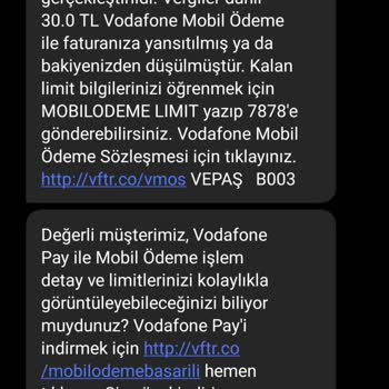 Vodafone Şikayet Bilmediğim Uygulamalar