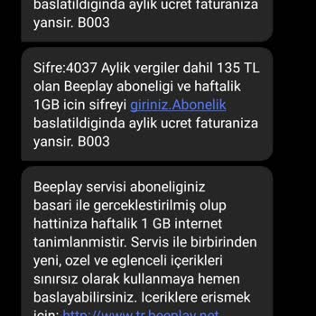 Vodafone Şikayet Bilmediğim Uygulamalar