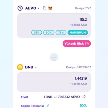PancakeSwap Web3 Cüzdanı Ve Pancakeswap İşlem Sorunu