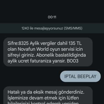 Vodafone Kendi Kendine Oyun Üyeliği Başlatıyor 135 TL Yuh