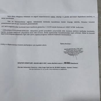 Skechers Ayakkabının Hatasını Kullanıcı Diyerek Önemsemediler.