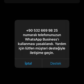 WhatsApp 05326699825Yasaklandı Kullanıma Açınız
