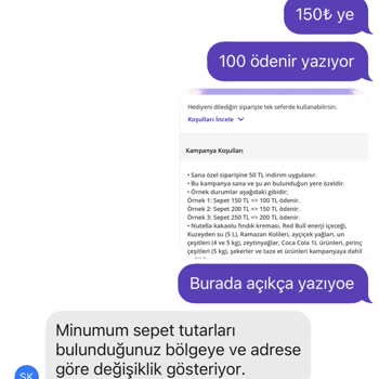Getir Kampanya Koşulları Yalan
