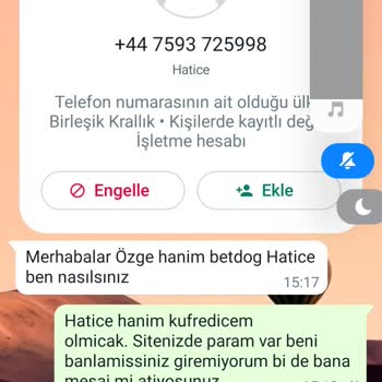 Betdog Kazancı Vermeyip Beni Engelledi