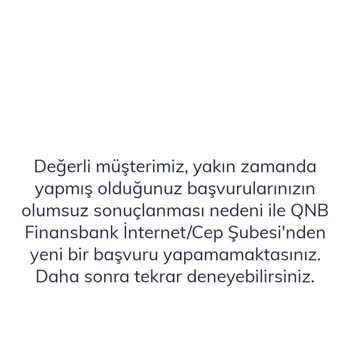 QNB Nakit Avans Kullanımında Sıkıntı Oluyor