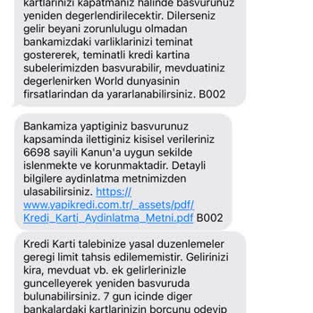Yapı Kredi Bankası Kredi Kartı Alamıyorum