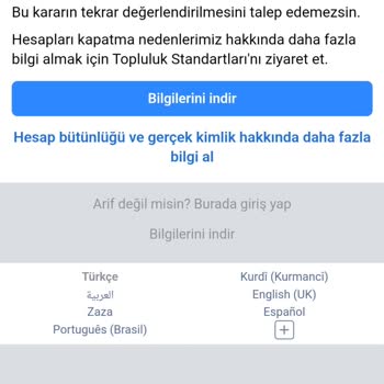 Facebook Dan Şikayetçiyim