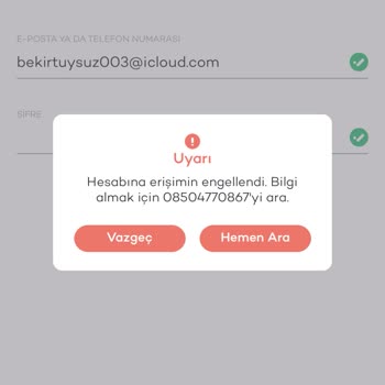 Tosla Hesabıma Erişim Engeli Geldi