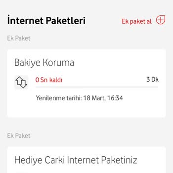 Vodafone Kolay Paket Yükleme