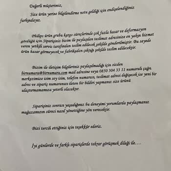 Hepsiburada Satıcı Birnumara Adlı Şirket Ürün Yerine A4 Kağıdı Yolladı