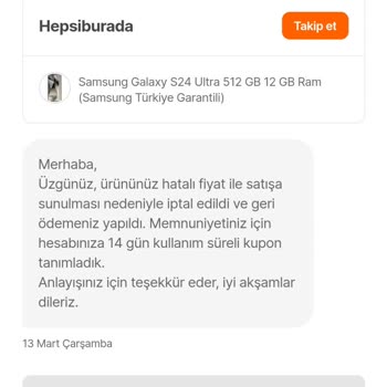 Hepsiburada Güvenilir Değil Ürünümü Gereksiz Yere İptal Edemezsin!