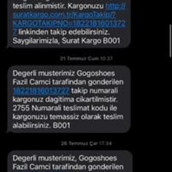 Sürat Kargo Yanlış Bilgi Girişi (yanlış Telefon Numarası)