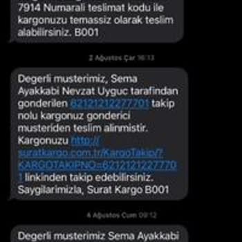 Sürat Kargo Yanlış Bilgi Girişi (yanlış Telefon Numarası)