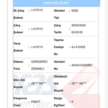 Aras Kargo Kargo Kaybı Karmaşası: Teslim Edilmeyen Sipariş