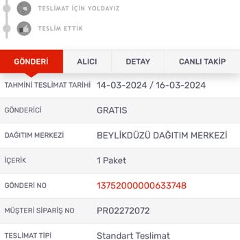 KARGOMsende Kargom Teslim Edilmiyor