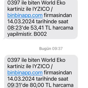 BinBin Kayıtlı Kredi Kartından Usulsüz Para Çekiyor