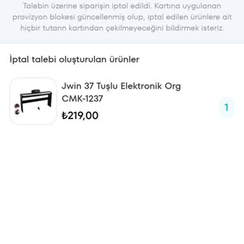 A101 Siparişimi İptal Ettirdiler